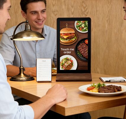 Buen precio Pantalla LCD de señalización de 11,6 pulgadas, pantalla digital portátil con resolución de 1920x1080, pantalla LCD portátil con batería en línea