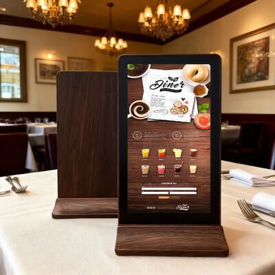 Buen precio La pantalla de pedidos del restaurante permite a los clientes realizar pedidos con un solo clic, ahorrando tiempo y esfuerzo. Pantalla LCD de señalización en línea