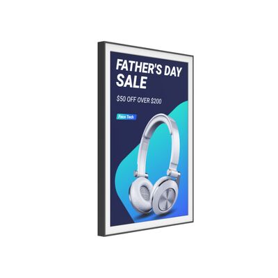 Buen precio 28.5 pulgadas Color E-Paper Display Batería Versión marco personalizado Color Tecnología verde E-papel de señalización en línea
