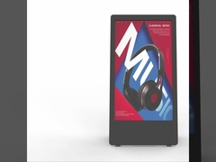 IP65 Signos digitales al aire libre alimentados por baterías Signos digitales operados por baterías 43 pulgadas